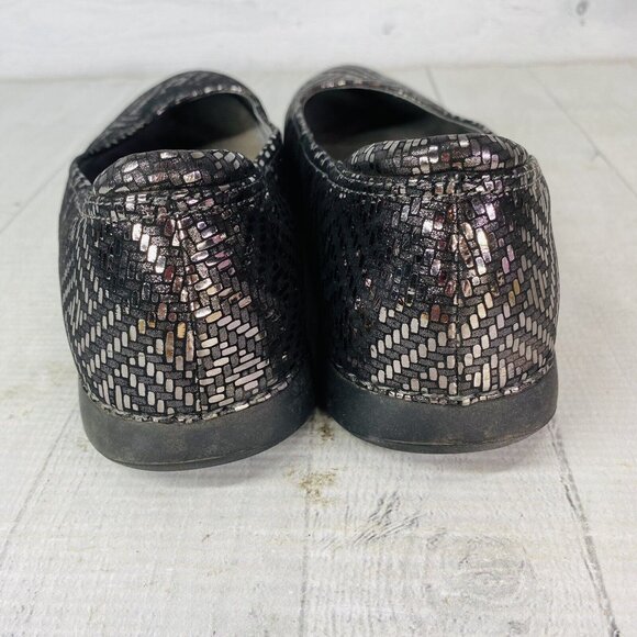 Alegria By PG Lite PEWTER DAZZLER PET-532 Leather Slip On Flat Shoes Size 8.5 - Picture 6 of 14